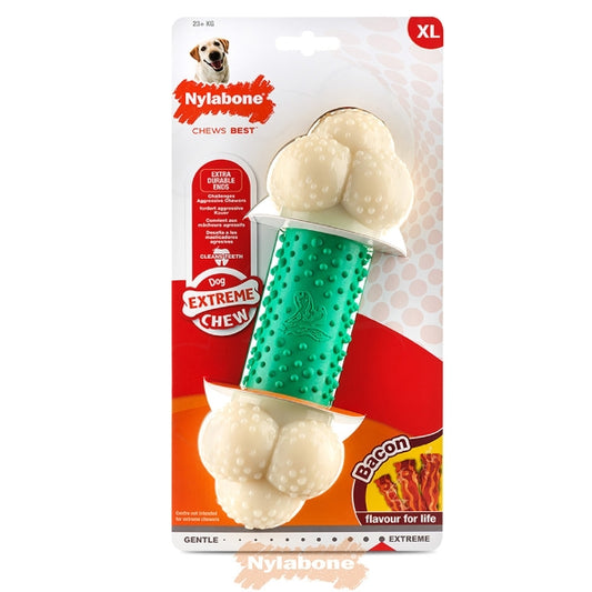 Nylabone Extreme Chew Double Action Bacon Xtra Large