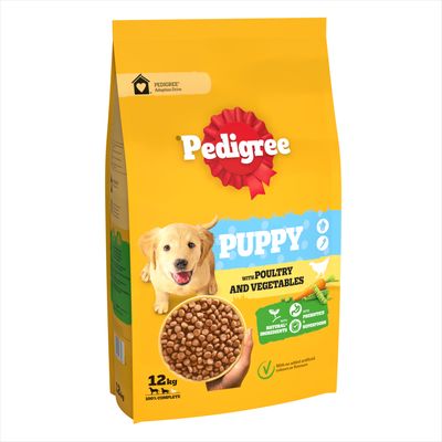 Pedigree Puppy Medium Complete - Poultry & Rice 12kg