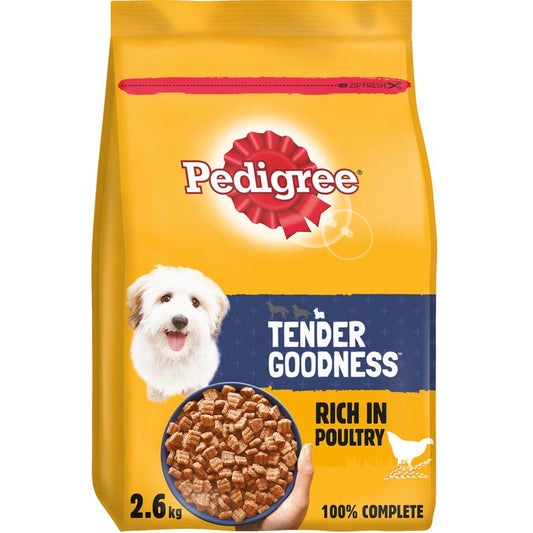 Pedigree Adult Small Breed Tender Goodness with Poultry Dry Dog Food 2.6kg