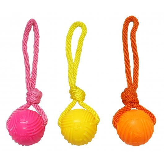 Good Boy Glow In The Dark Ball On A Rope 60mm