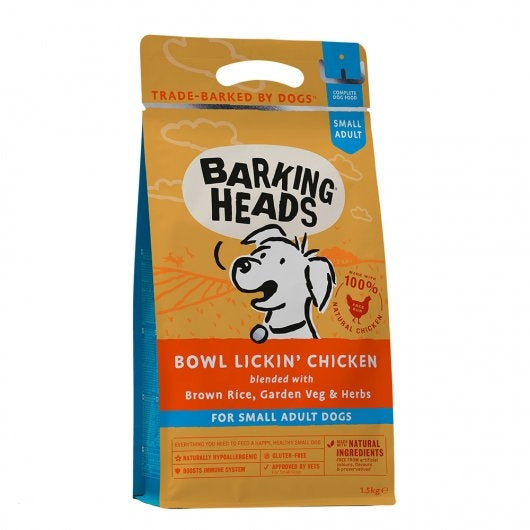 Barking Heads Bowl Lickin Chicken Dry Dog Food - 1.5kg