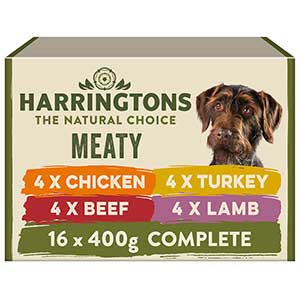 Harringtons Grain Free Meaty Selection Wet Dog Food Bumper Pack 16x400g