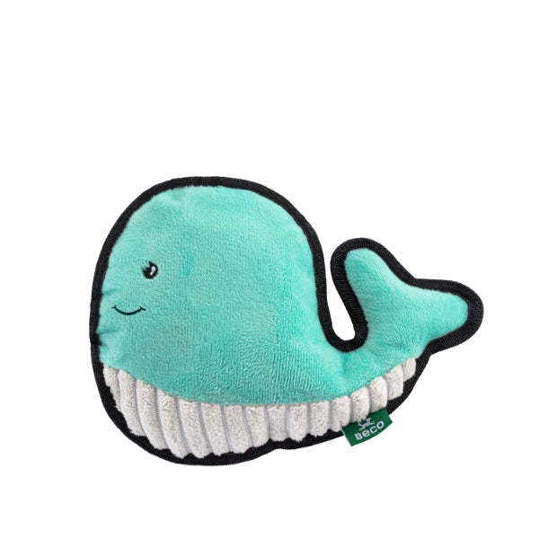 Beco Rough & Tough Recycled Dog Toy Whale