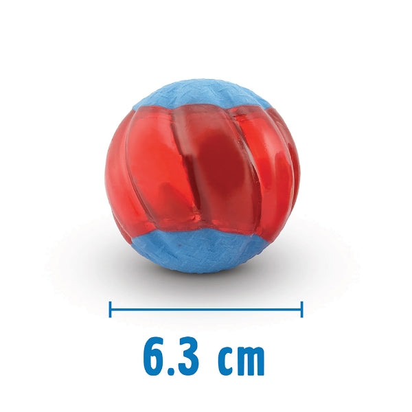 Zeus Duo Ball with Squeaker 6.3cm 2 Pack