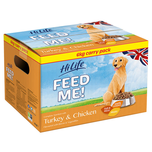 Hilife Complete Moist Mince Dog Turkey Chicken Bacon 6kg