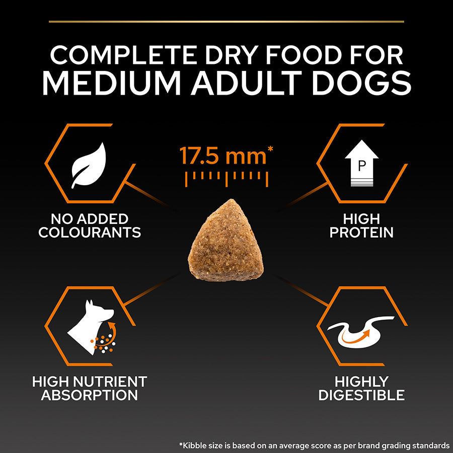 Pro Plan Everyday Nutrition Medium Adult Dry Dog Food Chicken 14kg