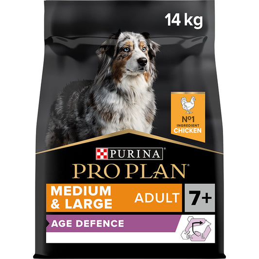 Pro Plan Medium & Large 7+ Adult Senior Dry Dog Food Chicken 14kg