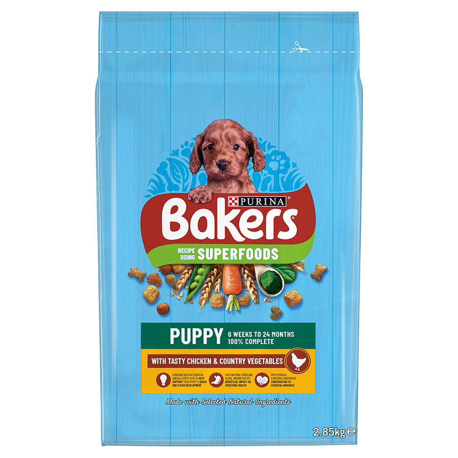 Bakers Puppy Rich In Chicken With Country Veg 2.85kg