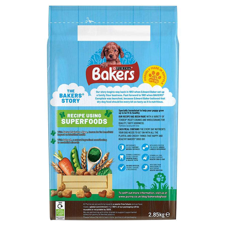 Bakers Puppy Rich In Chicken With Country Veg 2.85kg