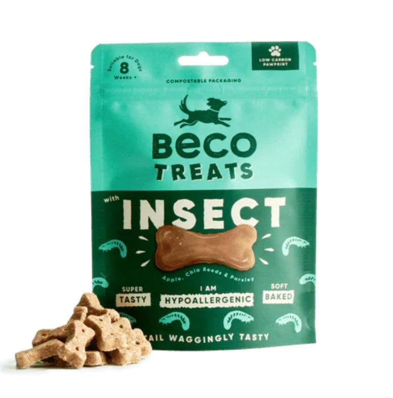 Beco Insect Dog Treats with Apple & Chia Seeds 70g