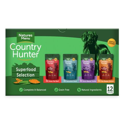 Natures Menu Country Hunter Superfood Selection for Dogs 12 x 150g