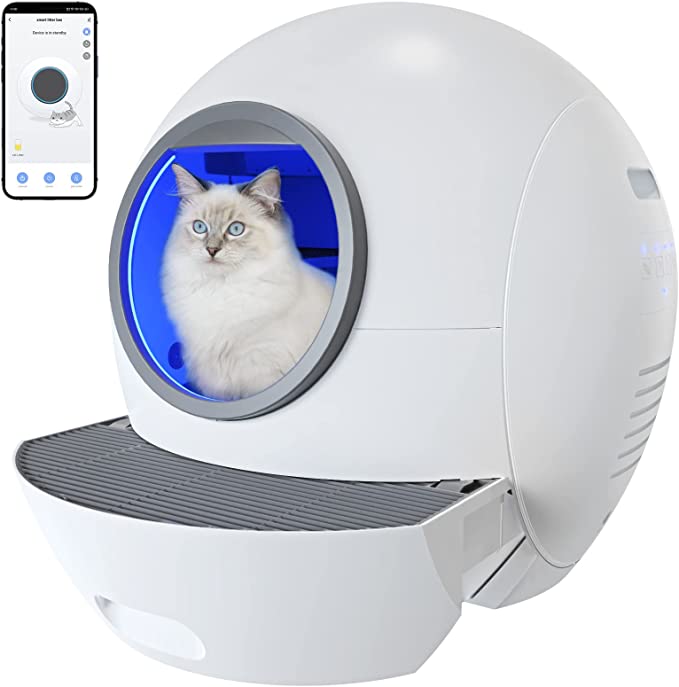 Self Cleaning Cat Litter Tray Automatic With App Functions - Pets Universe