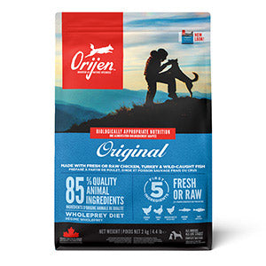 Orijen Complete Dry Adult Dog Food Original Chicken Turkey & Fish