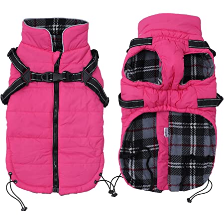 Dog Warm Jacket with Adjustable Harness - Pets Universe